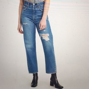 Levi’s ribcage straight ankle jeans